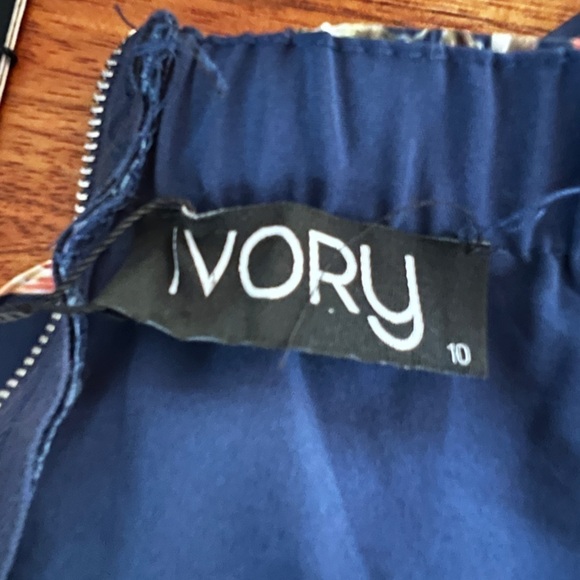 Ebby and I navy tropical Dress Blue size 6 NWT - Picture 10 of 15